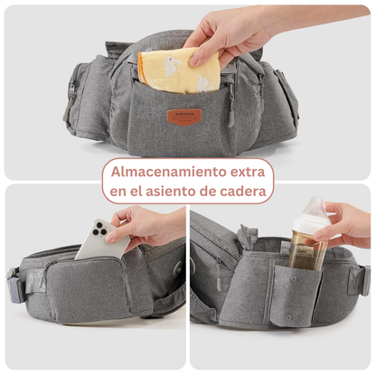 Sunveno Portabebés Ergonómico con Asiento de Cadera 3 en 1