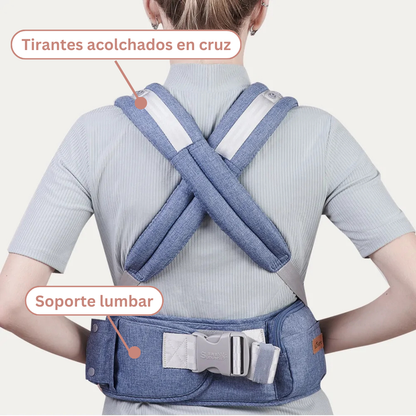 Sunveno Portabebés Ergonómico con Asiento de Cadera 3 en 1