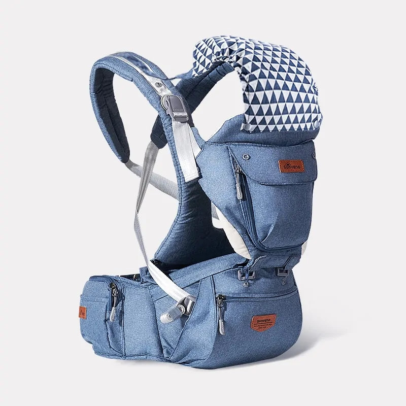 Sunveno Portabebés Ergonómico con Asiento de Cadera 3 en 1