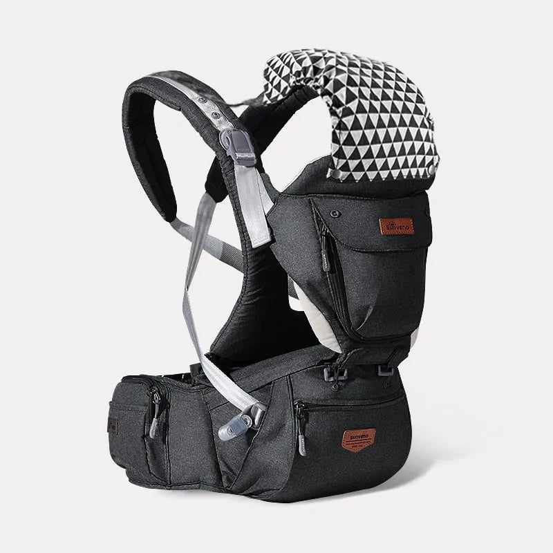 Sunveno Portabebés Ergonómico con Asiento de Cadera 3 en 1